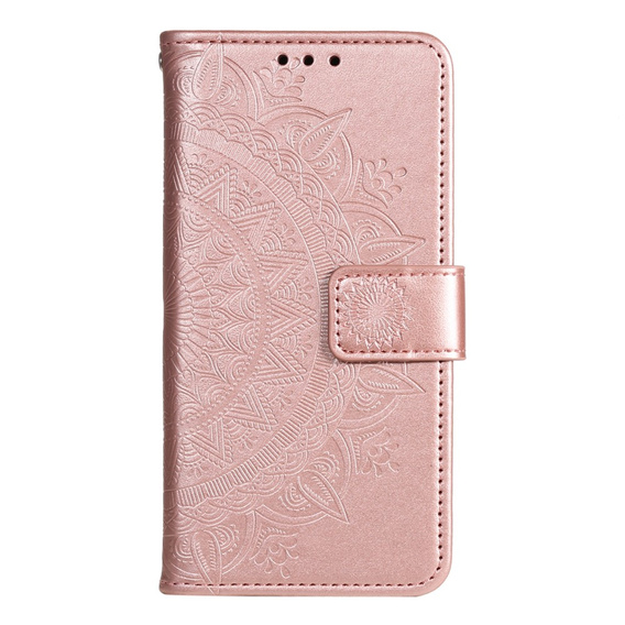 Etui z klapką do Xiaomi Redmi A3, Mandala, różowe