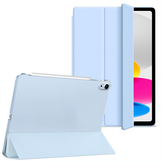 Etui do iPad 10.9" 2022 (10 gen.) / iPad 11" 2025 A16 (11 gen.), Smart Pencil, z miejscem na rysik, niebieskie