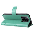 Etui z klapką do Xiaomi 13T / 13T Pro, Butterfly, zielone