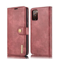 DG.MING Skórzane Etui 2in1 Wallet Case do Samsung Galaxy S20 FE - Wine Red