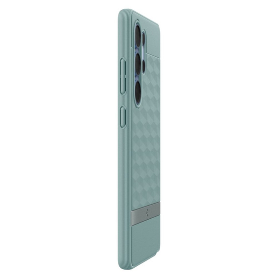 Etui Spigen do Samsung Galaxy S25 Ultra, Parallax Mag, do MagSafe, zielone + Szkło Hartowane 9H