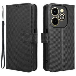 Etui z klapką do Infinix Hot 40i, Wallet Smart Magnet, czarne