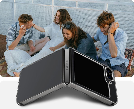 Etui Spigen do Samsung Galaxy Z Flip7 FE / Z Flip6, Airskin, Przezroczyste
