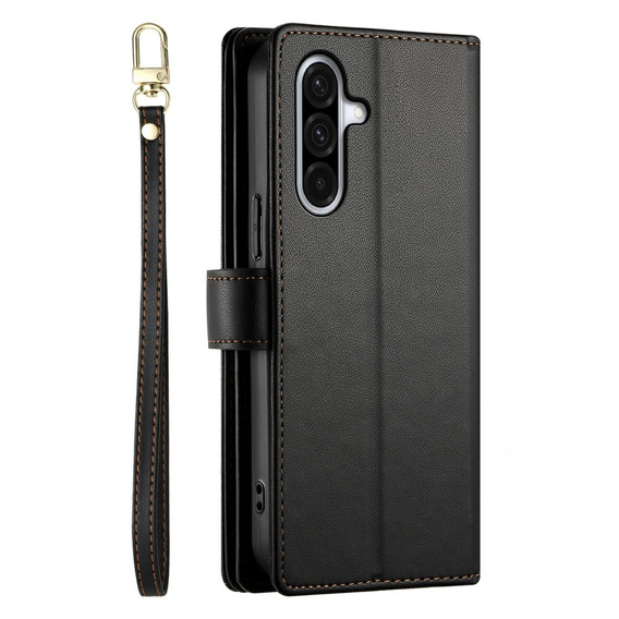 Etui z klapką do Samsung Galaxy A56 5G, Wallet Zipper Pocket, czarne