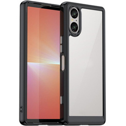 Etui do Sony Xperia 5 V, Fusion Hybrid, przezroczyste / czarne