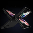 Etui Full Cover do Samsung do Galaxy Z Fold3 5G, ze szkłem, Black