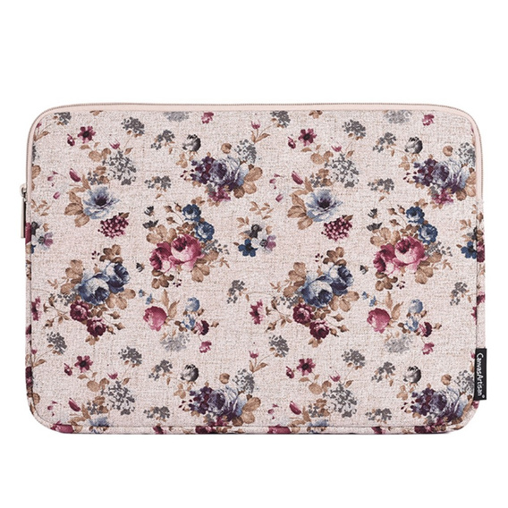 Etui na Laptopa 13" z Motywem Kwiatowym – Khaki