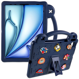 Etui do iPad Air 11" 2025/2024 (7/6 gen.), Cute Patterns, z podstawką, granatowe