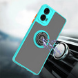Etui do Motorola Moto G24 / G24 Power / G04, Frosted Ring, niebieskie