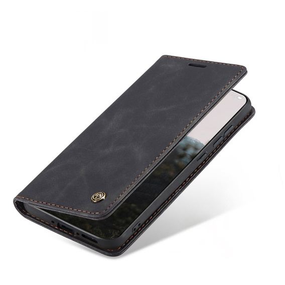 Etui CASEME do OnePlus 15, Leather Wallet Case, czarne