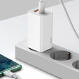 Ładowarka sieciowa Baseus GaN2 Lite, USB + USB-C, 65W - biała
