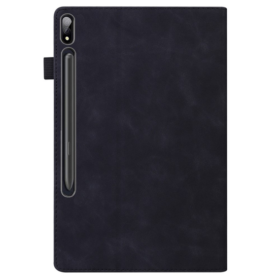Etui biznesowe z eko-skóry do Samsung Galaxy Tab S10 Lite / S10 FE / S9 FE / S9 / S8 / S7 – czarne