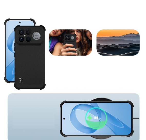 Etui IMAK do Xiaomi Poco F8 Ultra, Dropproof, czarne