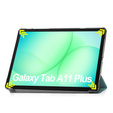 Etui z klapką do Samsung Galaxy Tab A11+/A9+, Smartcase, zielone