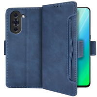 Etui z klapką do Huawei Nova 10 Pro 4G, Card Slot, niebieskie