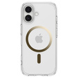 Etui Spigen do iPhone 17, Ultra Hybrid MagSafe, Clear/Gold