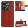 Etui z klapką do Infinix Note 30, Crazy Horse Wallet, brązowe