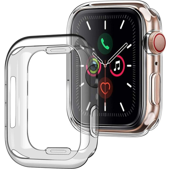 Etui TPU do Apple Watch 7/8/9 45mm, Transparent