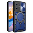 Etui pancerne do Infinix Hot 40i, CamShield Slide, niebieskie