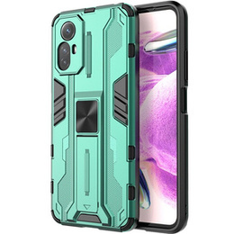 Etui do Xiaomi Redmi Note 12S 4G, Military kickstand, zielone