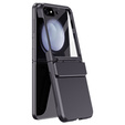Etui do Samsung Galaxy Z Flip7 FE / Z Flip6, PC Case, ze szkłem, czarne