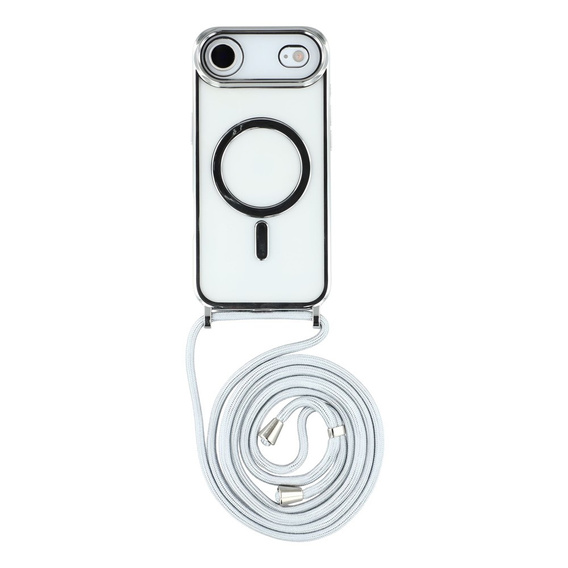 Etui do iPhone Air, Electro MagSafe, srebrne + Smycz