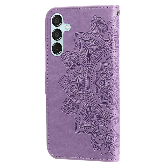 Etui z klapką do Samsung Galaxy M15 5G, Mandala, fioletowe