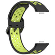 Pasek Silikonowy do Huawei Watch Fit 4 / 4 Pro / 3, Czarny / Zielony