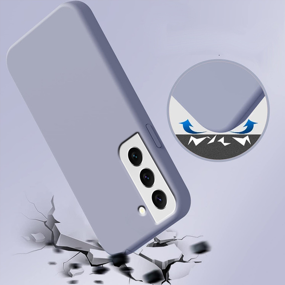 Etui do Samsung Galaxy S22 5G, Silicone Lite, lawendowe