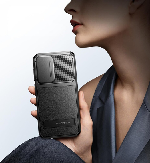 Etui do Samsung Galaxy A35 5G, Suritch Kickstand, czarne