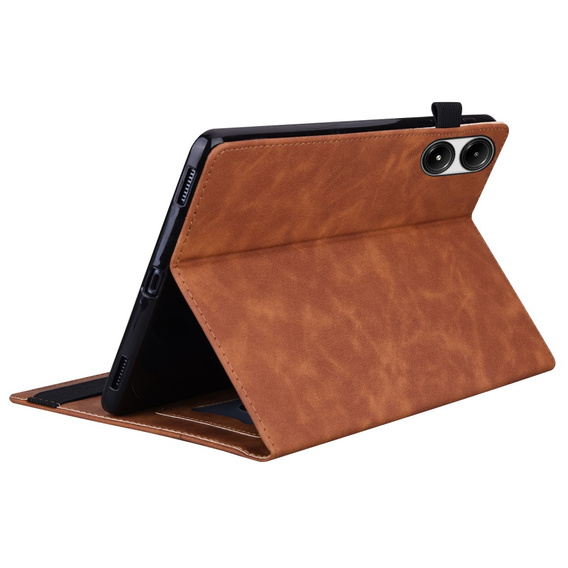 Etui do Xiaomi Redmi Pad Pro, Classic, z miejscem na rysik, brązowe