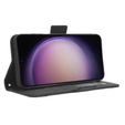 Etui z klapką do Samsung Galaxy S23 FE, Card Slot, czarne