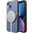 Etui R-JUST RJ57 do iPhone 13, pancerne, do MagSafe, niebieskie