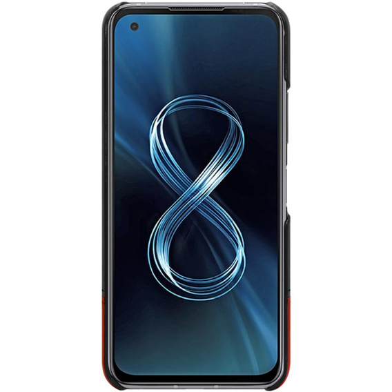 Etui do Asus Zenfone 8, Obudowa IMAK RUIYI Hard Case, Czarne / Brązowe