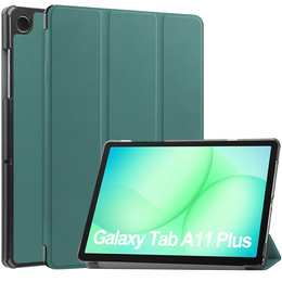 Etui z klapką do Samsung Galaxy Tab A11+/A9+, Smartcase, zielone