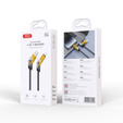 XO Kabel NB283 4w1 USB-C - Lightning + USB + USB-C 60W 1,0m, żółty