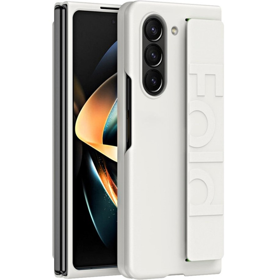 Etui do Samsung Galaxy Z Fold6 5G, z rączką, białe