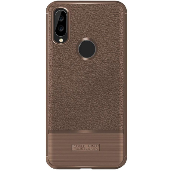 Brązowe Etui Rugged TPU Case do Huawei P20 Lite