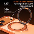 Etui SULADA Magnetic Matte z podstawką do iPhone 17 Pro Max – pomarańczowy