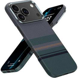 Etui BENKS Kevlar do iPhone 17 Pro Max, Magnetic Armor Air Aurora 600D 0070, do MagSafe, zielone