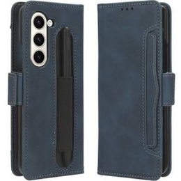 Etui z klapką do Samsung Galaxy Z Fold 5 5G, Card Slot, granatowe