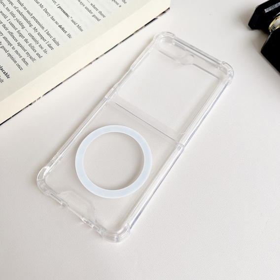 Etui do Samsung Galaxy Z Flip7 FE / Z Flip6, Dropproof MagSafe, przezroczyste