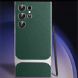 Etui do Samsung Galaxy S23 Ultra, GKK Woven Leather, zielone
