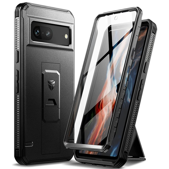 Etui pancerne do Google Pixel 7 Dexnor Full Body, czarne