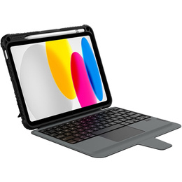 Etui z klawiaturą do iPad 11" 2025 A16 (11 gen.) / iPad 10.9" 2022 (10 gen.), NILLKIN Bumper Pen Slot, czarne