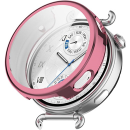 2w1 Etui z Osłoną na ekran do Huawei Watch GT 6 41mm, Różowe