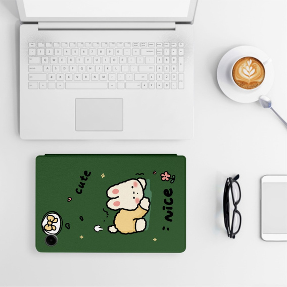 Etui z klapką do Samsung Galaxy Tab A9, cute rabbit