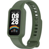 Pasek Silikonowy do Xiaomi Smart Band 9 Active / Xiaomi Redmi Band 3, Zielony