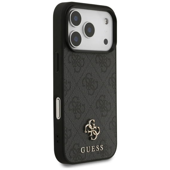Etui GUESS do iPhone 17 Pro, 4G Small Classic Logo, do MagSafe, czarne
