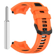 Pasek Silikonowy do Amazfit T-Rex 3, Pomarańczowy / Czarny